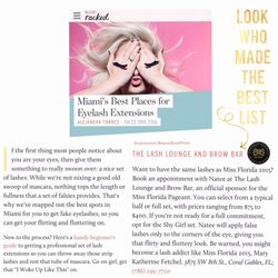 The Lash Lounge & Brow Bar - Look who's on the best list!!!