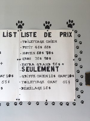 Salon De Toilettage Idee Fixe Pet Groomers 7556 Rue Centrale Lasalle Qc Phone Number