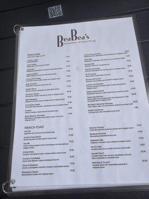 Menu photo 1 Bea Bea's Burbank, CA Menu photo 1 Bea Bea's Burbank, CA