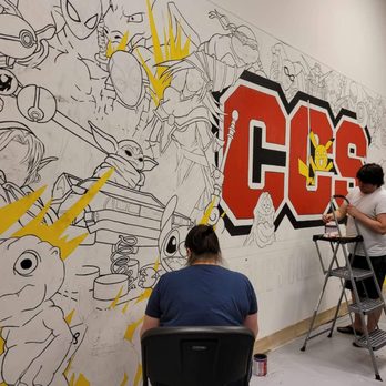 Charlies Collectible Show - Super mural in progress - Tabletop Games Near Me - Stone Mountain, Georgia Charlies Collectible Show - Super mural in progress - Tabletop Games Near Me - Stone Mountain, Georgia