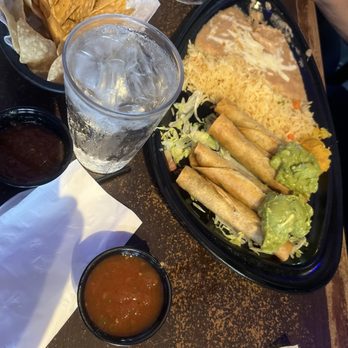 Tequila Jack's - Taquitos rice and beans chips and salsa on the side - Bars Near Me - Long Beach, California Tequila Jack's - Taquitos rice and beans chips and salsa on the side - Bars Near Me - Long Beach, California