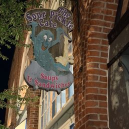 Exterior outside entrance of The Sour Pickle Cafe - Victoria, British Columbia Exterior outside entrance of The Sour Pickle Cafe - Victoria, British Columbia