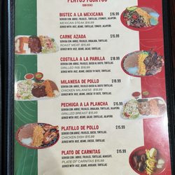 Mi Lindo puebla Mexican Restaurant & Store - Menu