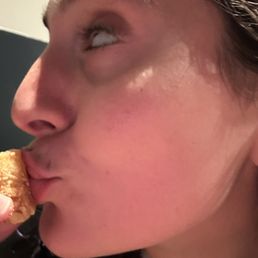 Me kissing tater tots