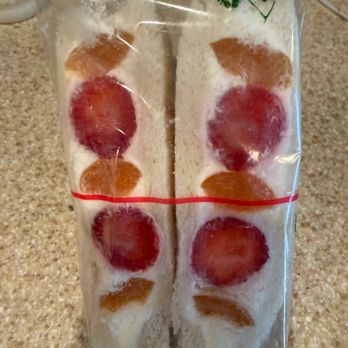 Nakata Sushi - Apricot and strawberry fruit sandwich. - Japanese Near Me - Las Vegas, Nevada