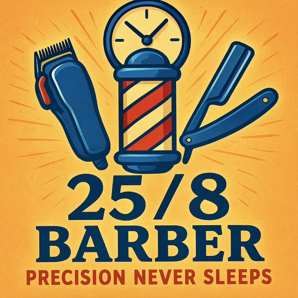 25/8 Barber Logo