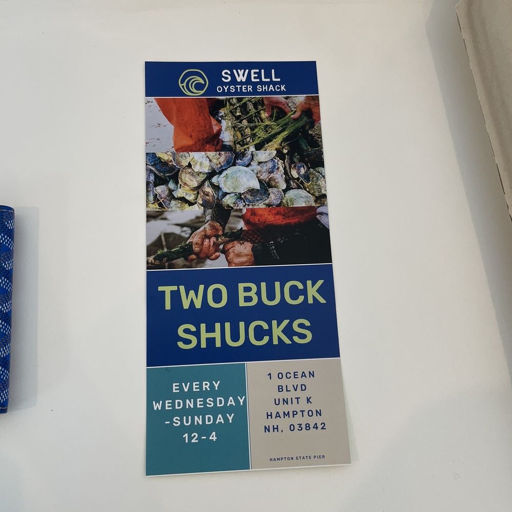 Swell Oyster Shack - a menu for two buck shucks - Seafood Markets Near Me - Hampton, New Hampshire Swell Oyster Shack - a menu for two buck shucks - Seafood Markets Near Me - Hampton, New Hampshire