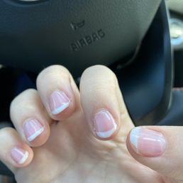 gel nails chipped on same day they were done