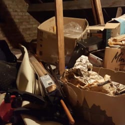 AAA House Clearance - Loft clearance in East Grinstead - before we had cleared it.