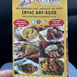Calcutta Wrap & Roll - Menu