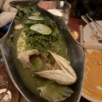 Fish Cheeks - Steamed fish with Thai Basil herbs- has MSG! Boo! - Seafood Near Me - New York, New York