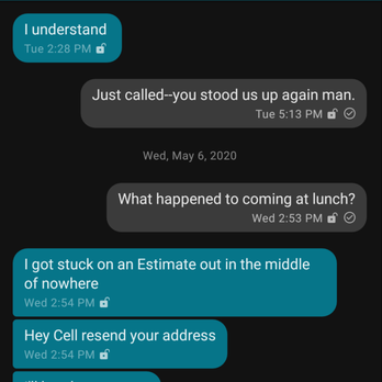 Above All Quality - Some of the appointments where they no-called, no-showed (Tues afternoon, Weds at lunch, and they never showed up Weds evening). - Plumbing Near Me