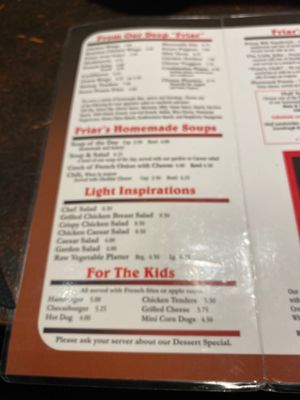 Menu photo 5 Friar Tuck's Oshkosh, WI