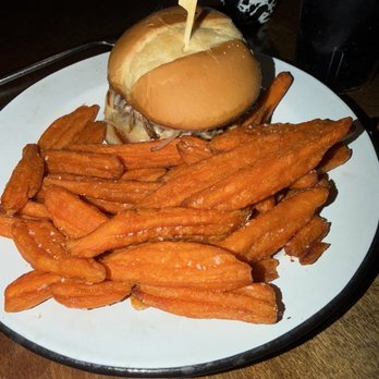 Five Marys Burgerhouse - M5 Alarm Burger with sweet potato fries - Burgers Near Me - Fort Jones, California