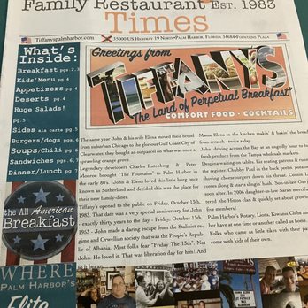 Tiffany's Restaurant - Cute menu! Something for everyone! - New American Near Me - Palm Harbor, Florida Tiffany's Restaurant - Cute menu! Something for everyone! - New American Near Me - Palm Harbor, Florida