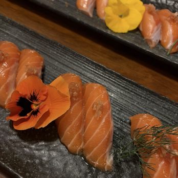 Tsukiyo Sushi - salmon nigiri - Sushi Bars Near Me - Westminster, California