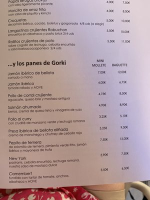 Menu photo 2 Gorki Selección Málaga, MA