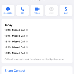 Pool of Bethesda Psychiatric Health - The phone call marathon to confirm an appointment. Fun fact, the office "didn't know why it showed five calls on my end."