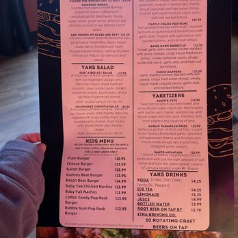 Yak's on the 5 - Menu - Burgers Near Me - Dunsmuir, California Yak's on the 5 - Menu - Burgers Near Me - Dunsmuir, California