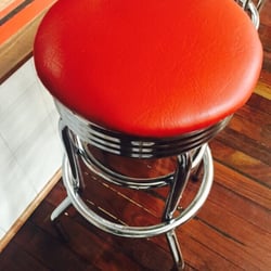 Burger Boss - I couldn't stop twirling on these chairs so much fun!