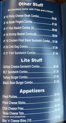 Menu photo 4 Lulu's Burgers Commerce, TX