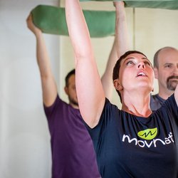 Move PT - Dr. Jeni Gall teaching a weekly MovNat Natural Movement fitness class at MovePT