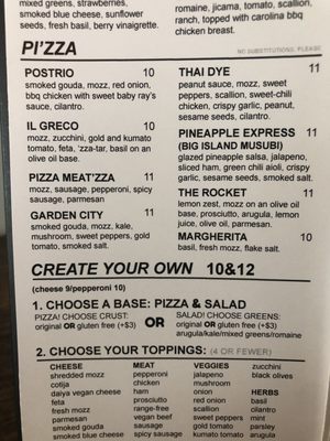 Menu photo 1 ZZA Pizza + Salad Bee Cave, TX
