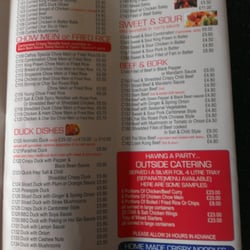 Cathay Cuisine - Menu