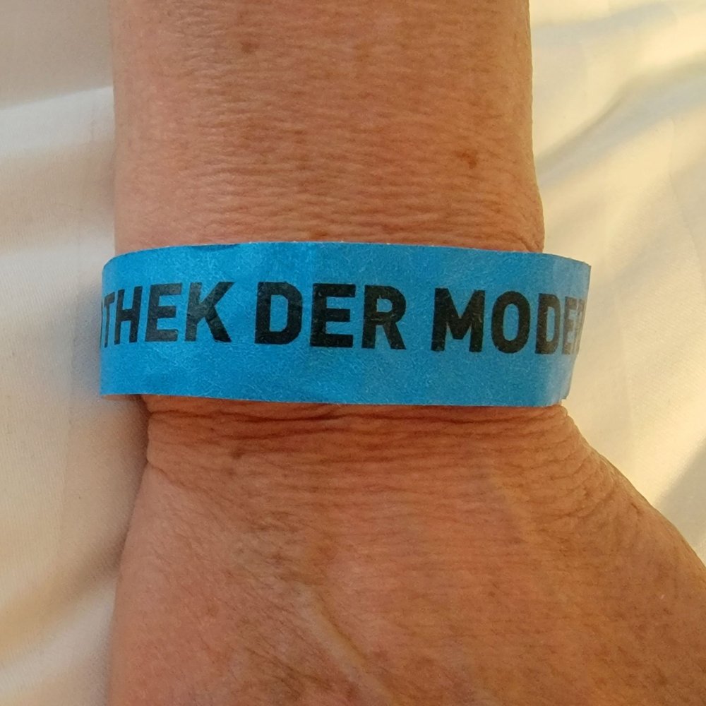 Pinakothek der Moderne - They give you this bracelet upon admission - Art Galleries Near Me - Munich, BY Pinakothek der Moderne - They give you this bracelet upon admission - Art Galleries Near Me - Munich, BY