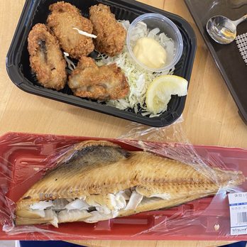 Mitsuwa Marketplace - Grilled fish ( mackerel ) , fried oyster - International Grocery Near Me - Honolulu, Hawaii Mitsuwa Marketplace - Grilled fish ( mackerel ) , fried oyster - International Grocery Near Me - Honolulu, Hawaii