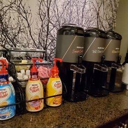Good coffee and lids to go.