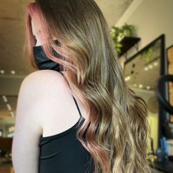 Foxie Salon and Studio - Pop of pink in my extensions