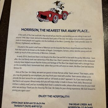 The Cow An Eatery - Diners Near Me - Morrison, Colorado The Cow An Eatery - Diners Near Me - Morrison, Colorado
