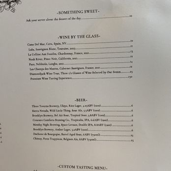 Diamond Jack Wine Bar - Menu - Wine Bars Near Me - Maryville, Tennessee