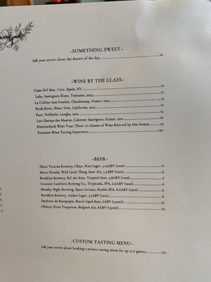 Menu photo 8 Diamond Jack Wine Bar Maryville, TN