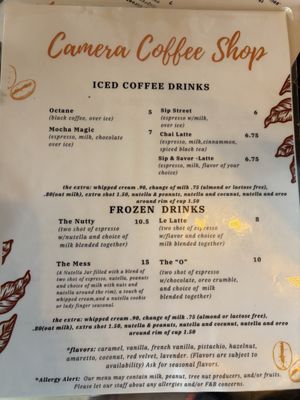 Menu photo 1 Camera Shop Coffee Winter Haven, FL Menu photo 1 Camera Shop Coffee Winter Haven, FL
