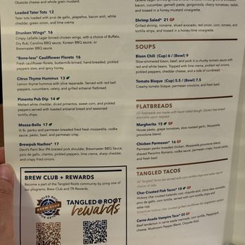 Tangled Roots Craft Beer & Kitchen - Menu - Brewpubs Near Me - Vernon Hills, Illinois Tangled Roots Craft Beer & Kitchen - Menu - Brewpubs Near Me - Vernon Hills, Illinois