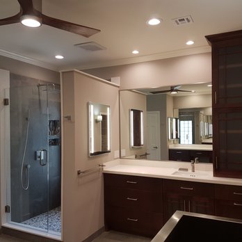 Xtreme Renovations - The Construction Phase of this Transformation included enlarging the Shower, installing new Glass Block in Shower Area. - Flooring Near Me - Houston, Texas Xtreme Renovations - The Construction Phase of this Transformation included enlarging the Shower, installing new Glass Block in Shower Area. - Flooring Near Me - Houston, Texas