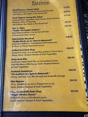 Menu photo 3 Toomey's Mammoth Lakes, CA Menu photo 3 Toomey's Mammoth Lakes, CA