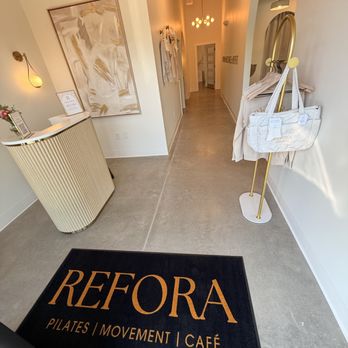Refora - The Entrance to Refora. Cafe to the right and workout studios are straight back. - Coffee & Tea Near Me - Greenville, South Carolina Refora - The Entrance to Refora. Cafe to the right and workout studios are straight back. - Coffee & Tea Near Me - Greenville, South Carolina