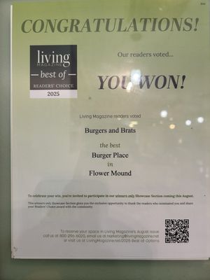 Menu photo 1 Burgers & Brats Flower Mound, TX