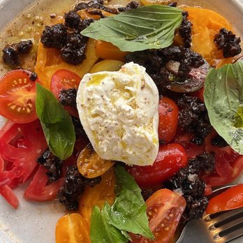 Prunella - tomato salad w burrata - Italian Near Me - Philadelphia, Pennsylvania Prunella - tomato salad w burrata - Italian Near Me - Philadelphia, Pennsylvania