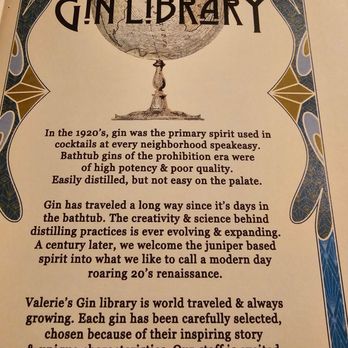 Valerie - Gin Library - New American Near Me - New York, New York Valerie - Gin Library - New American Near Me - New York, New York
