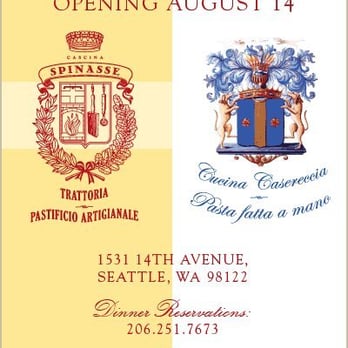 Cascina Spinasse - Italian Near Me - Seattle, Washington