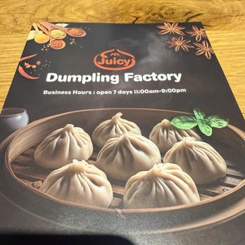 Juicy Dumpling Factory - Menu cover. @ojbaylen - Chinese Near Me - Redondo Beach, California Juicy Dumpling Factory - Menu cover. @ojbaylen - Chinese Near Me - Redondo Beach, California
