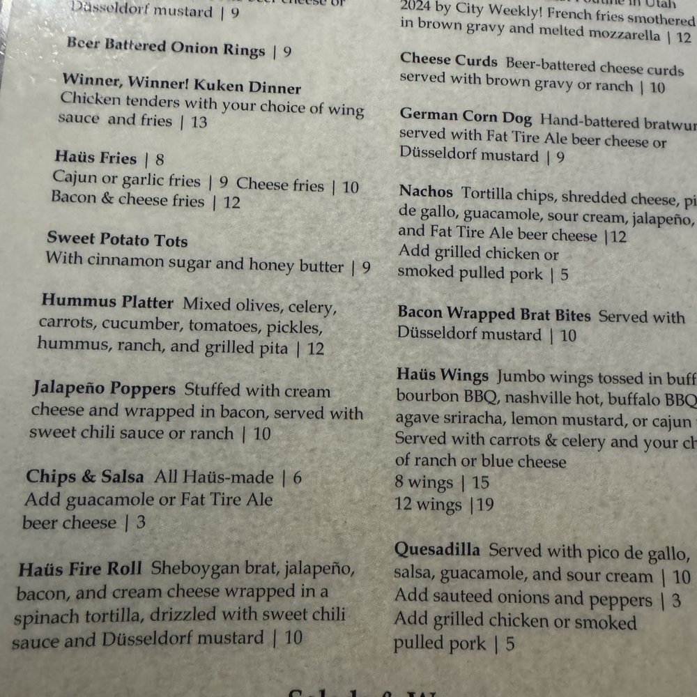 Ice Haus - Menu - Bars Near Me - Salt Lake City, Utah Ice Haus - Menu - Bars Near Me - Salt Lake City, Utah