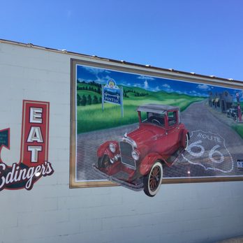 Edinger's Filling Station - Dope mural! Find this mural and eat at the restaurant closest to it. - American Near Me - Pontiac, Illinois Edinger's Filling Station - Dope mural! Find this mural and eat at the restaurant closest to it. - American Near Me - Pontiac, Illinois