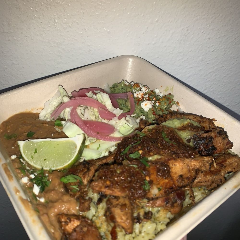 Local Kitchens - Chef Rick Martinez's Chicken Adobada Rice Plate - Mexican Near Me - Davis, California Local Kitchens - Chef Rick Martinez's Chicken Adobada Rice Plate - Mexican Near Me - Davis, California
