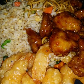 Panda Express - Half half. Walnut shrimp with orange chicken - Chinese Near Me - Hacienda Heights, California Panda Express - Half half. Walnut shrimp with orange chicken - Chinese Near Me - Hacienda Heights, California