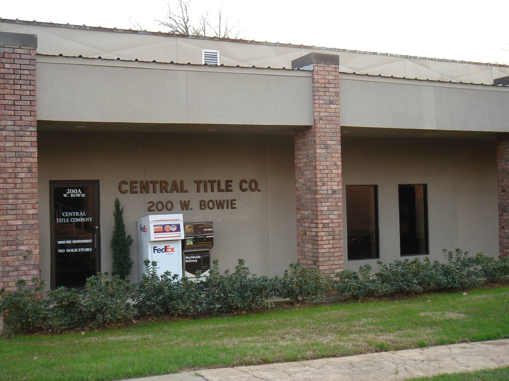 CENTRAL TITLE COMPANY Updated October 2024 200 W Bowie St, Marshall
